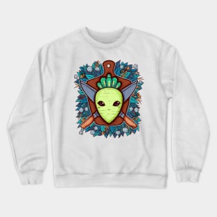 Radish and Knife Coat of Arms Crewneck Sweatshirt